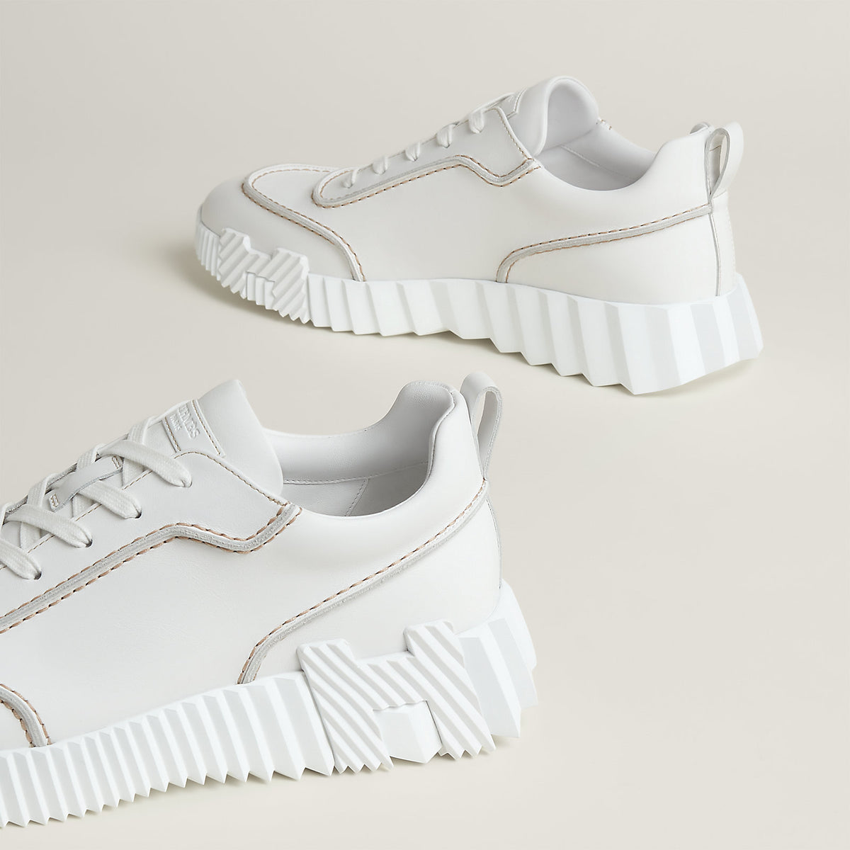 Hermès Next Sneaker Blanc - détail