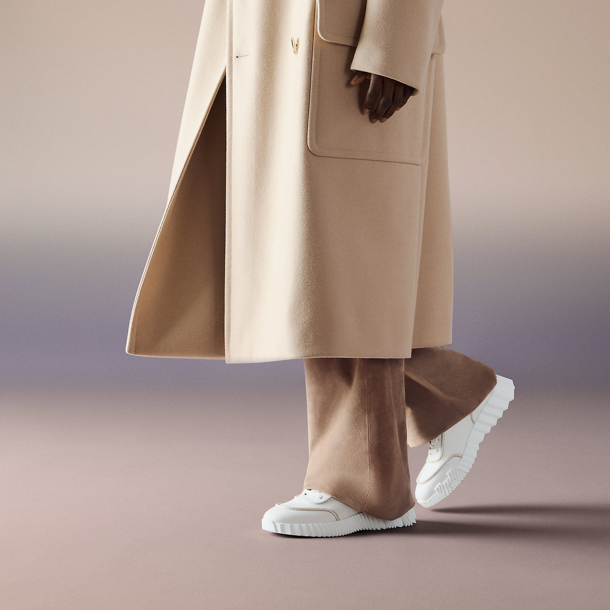 Hermès Next Sneaker Blanc - porté
